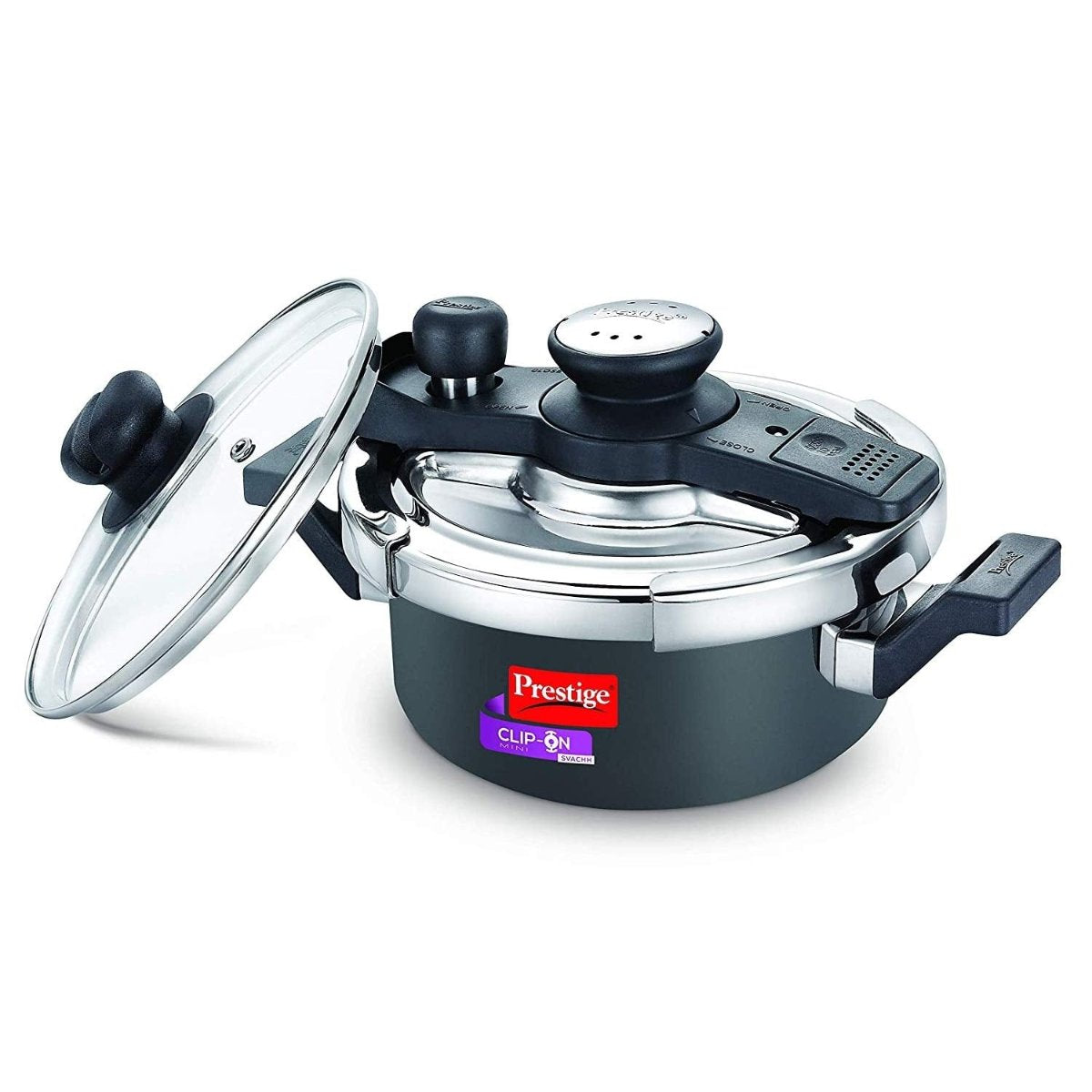 Prestige Clip On Mini Savchh Hard Anodised 2 Ltr Pressure Cooker - 20239