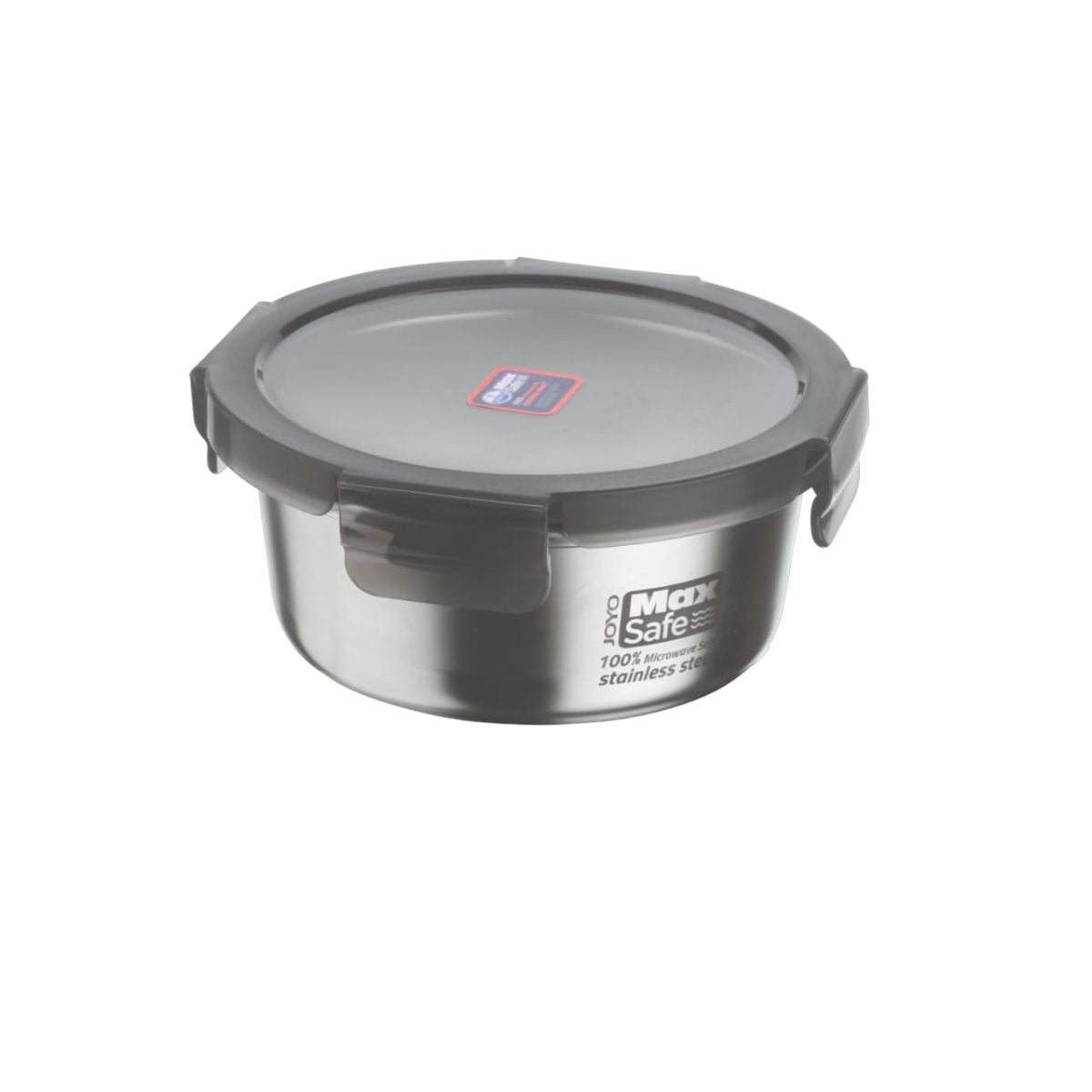 Joyo MaxSafe - India's First 100% Microwave Safe Stainless Steel Leakproof Food Storage Container - 700ML, Round - 1503