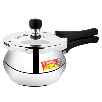 Prestige Deluxe Plus Aluminum 2L Baby Handi Pressure Cooker, Outer Lid - 10711