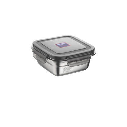 Joyo MaxSafe - India's First 100% Microwave Safe Stainless Steel Leakproof Food Storage Container - 400ML, Square - 3502