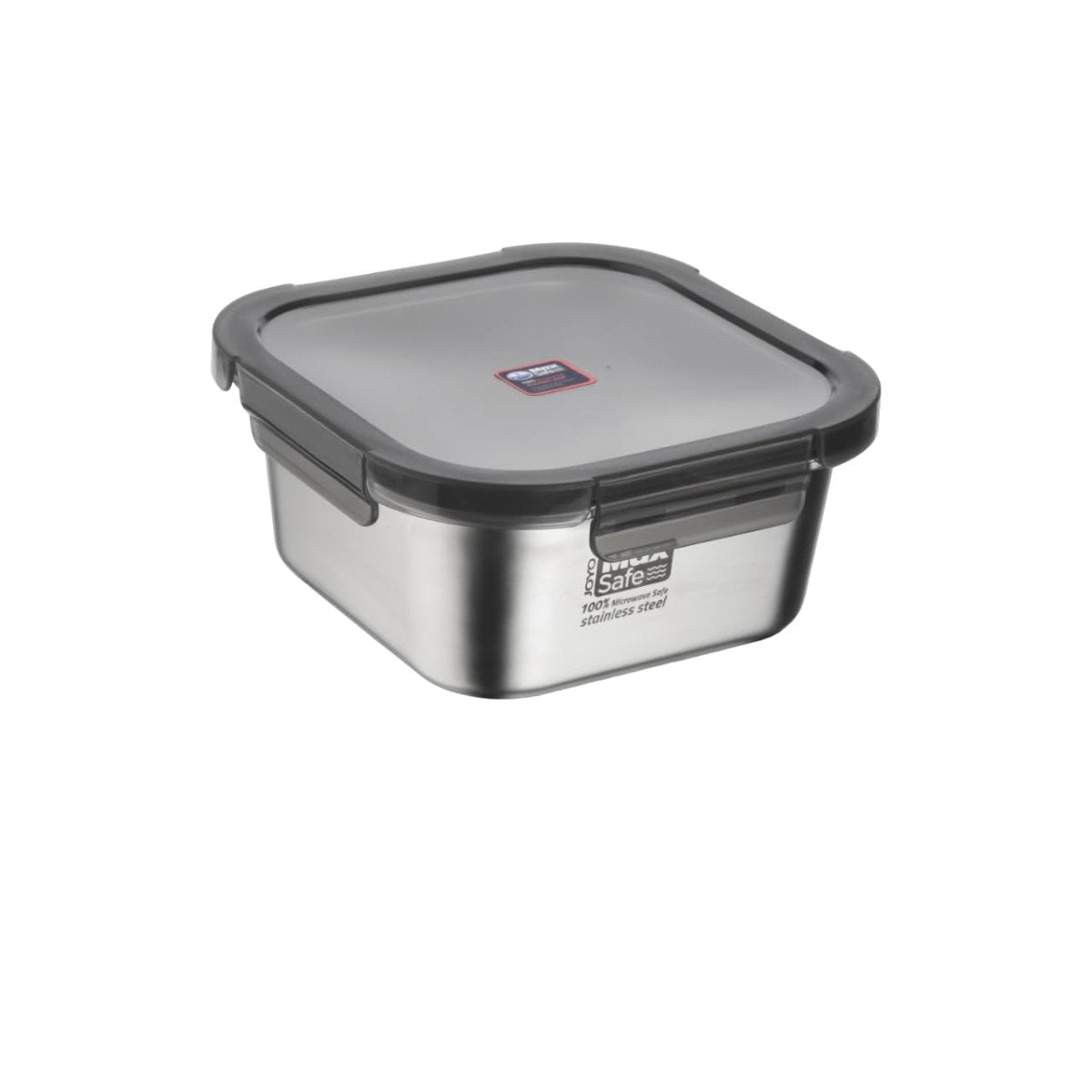 Joyo MaxSafe - India's First 100% Microwave Safe Stainless Steel Leakproof Food Storage Container - 1450ML, Square - 3505