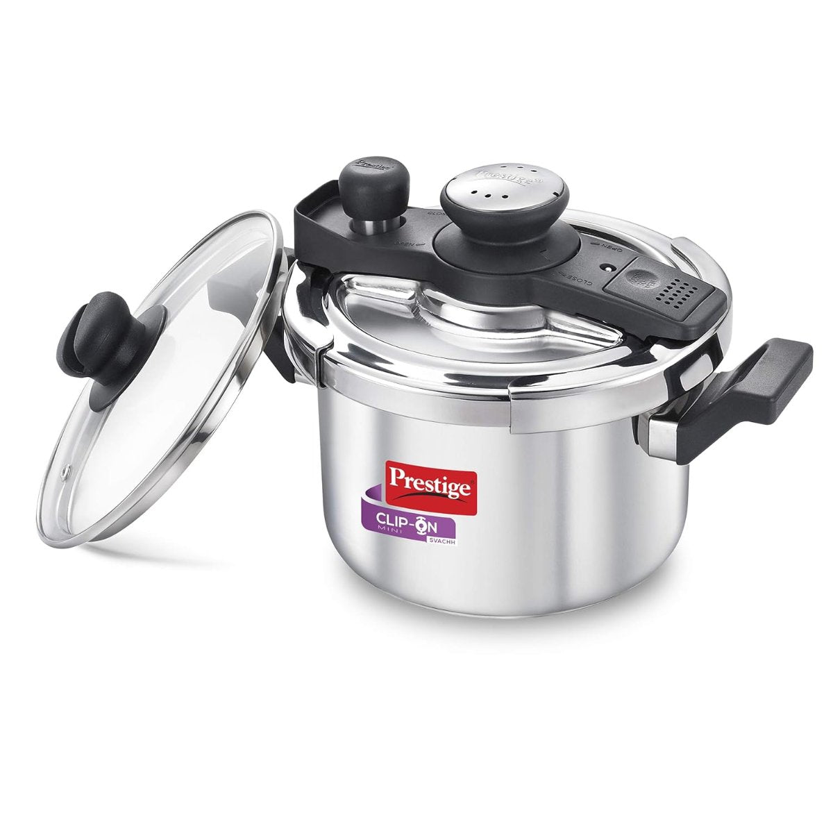 Prestige Clip On Mini Savchh Stainless Steel 3 Liter Pressure Cooker - 20231