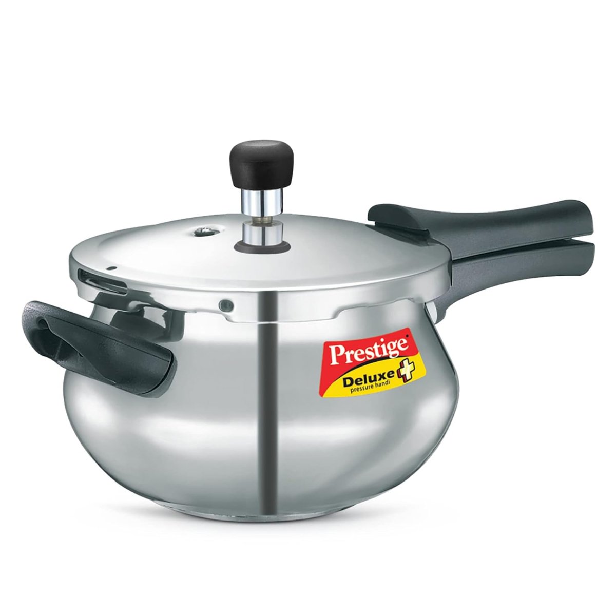 Prestige Deluxe Plus Aluminum 3L Mini Handi Pressure Cooker, Outer Lid - 10793