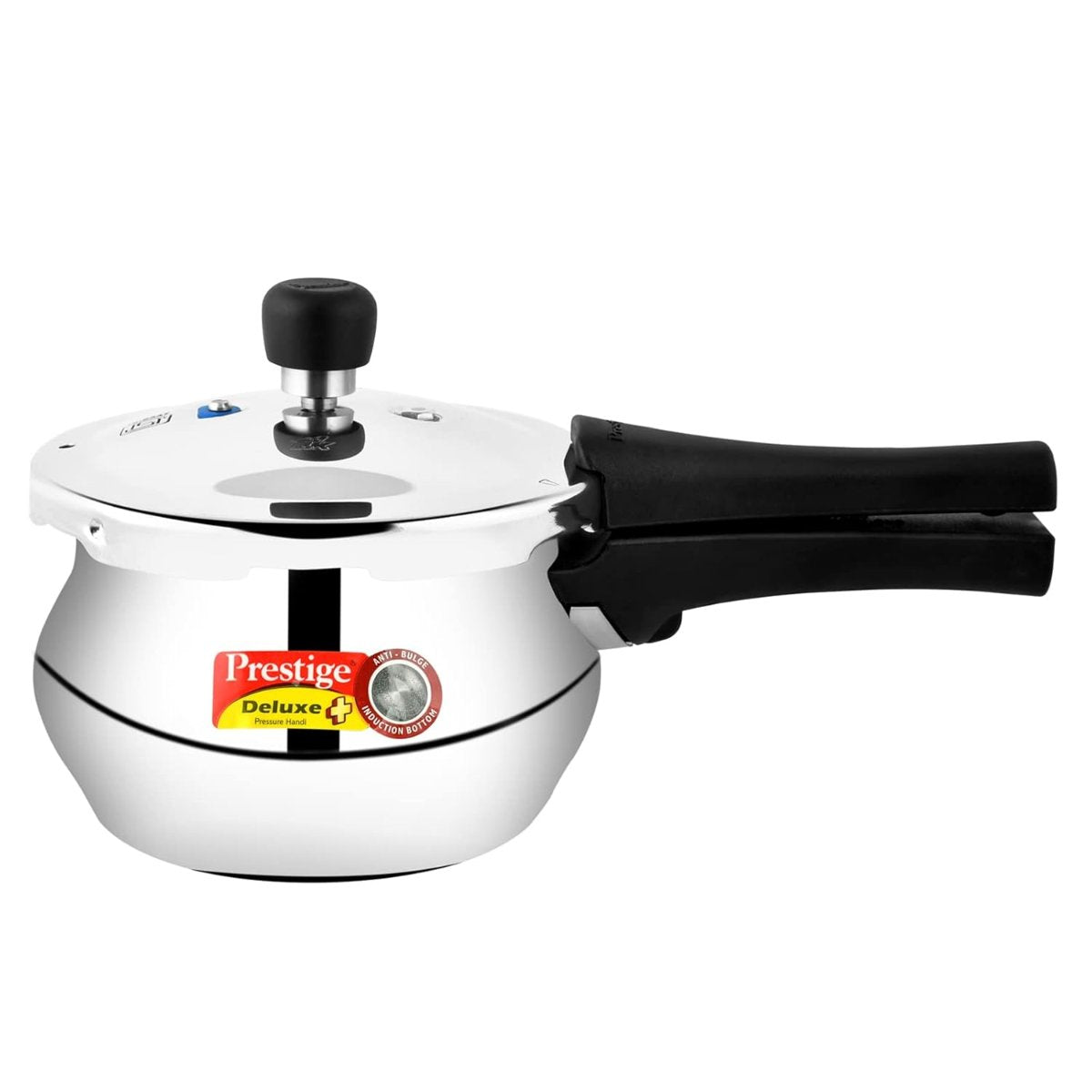 Prestige Deluxe Plus Aluminum 2L Baby Handi Pressure Cooker, Outer Lid - 10711