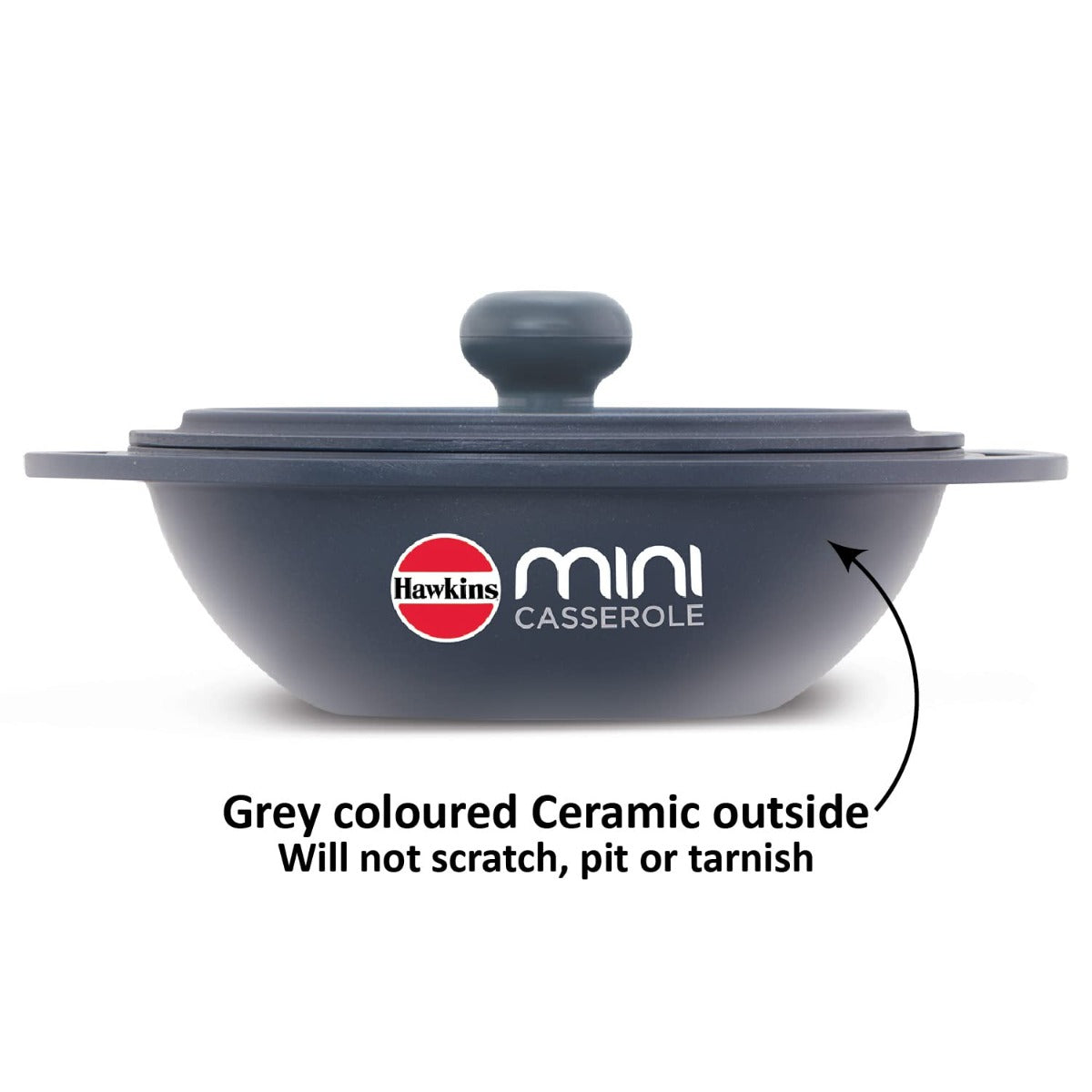 Hawkins 0.75 Litre Die-Cast Mini Casserole with Lid, Round Series