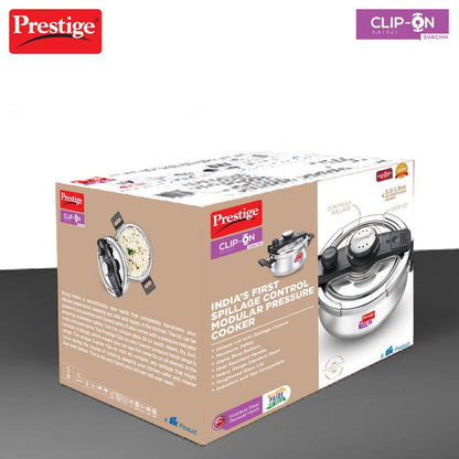 Prestige Clip On Mini Savchh Stainless Steel 3L Handi Pressure Cooker- 20236