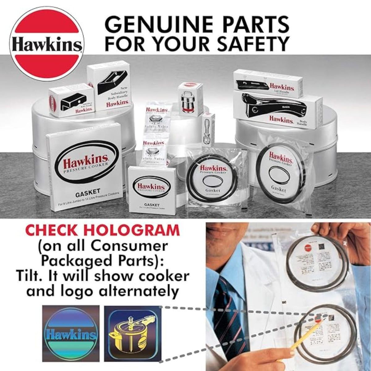 Hawkins Baby Gasket (BG) For Cooker Size  2 Litre To 4 Litre Tall