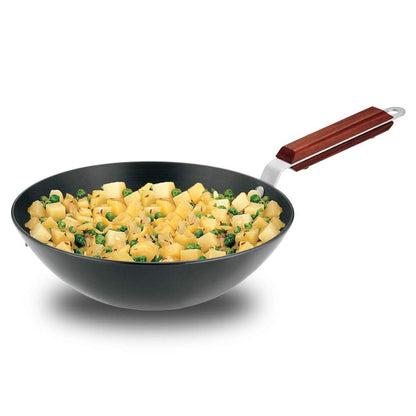 Futura Hard Anodised 2.5 Ltr Deep Fry Wok Pan (Flat Bottom) by Hawkins ADL25