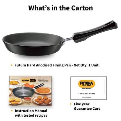 Futura Hard Anodised Frying Pan by Hawkins contents