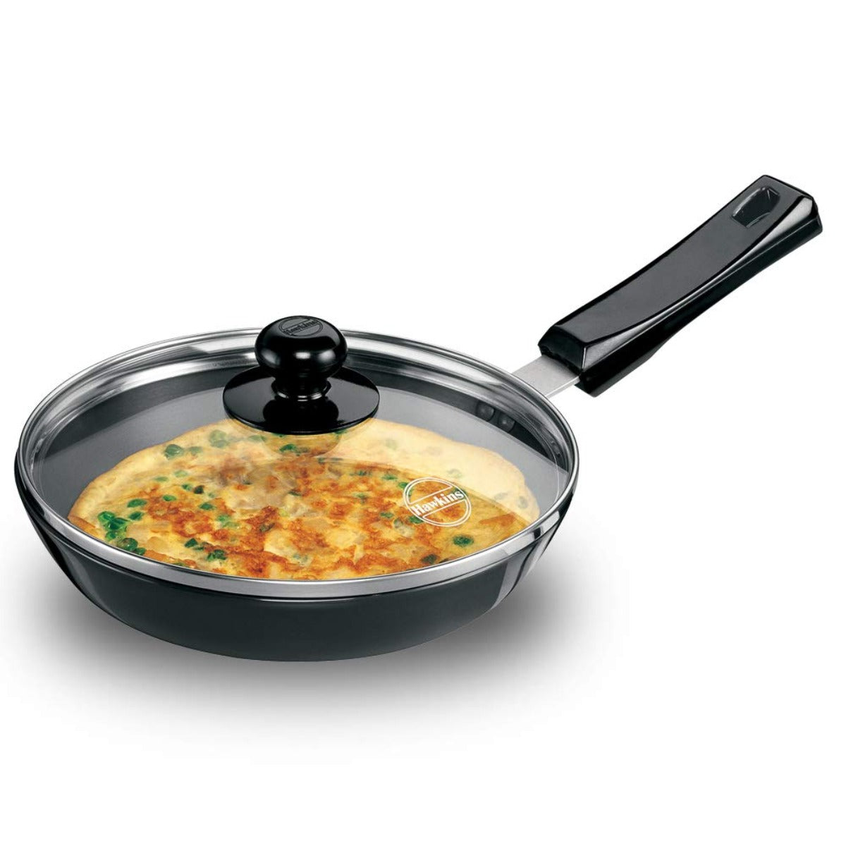 Futura Hard Anodised Frying Pan 20 cm With Glass Lid By Hawkins