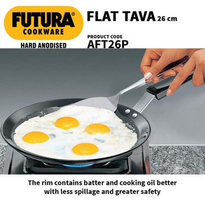 Futura Hard Anodised Flat Tava/Tawa by Hawkins AFT26P