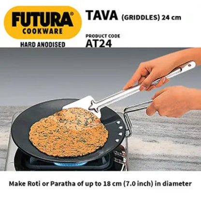 Futura Hard Anodised Tava/Tawa (Griddles) by Hawkins AT24