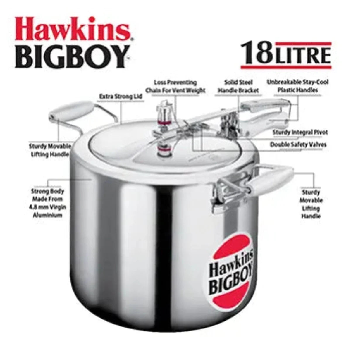 Hawkins BigBoy Aluminium Pressure Cooker