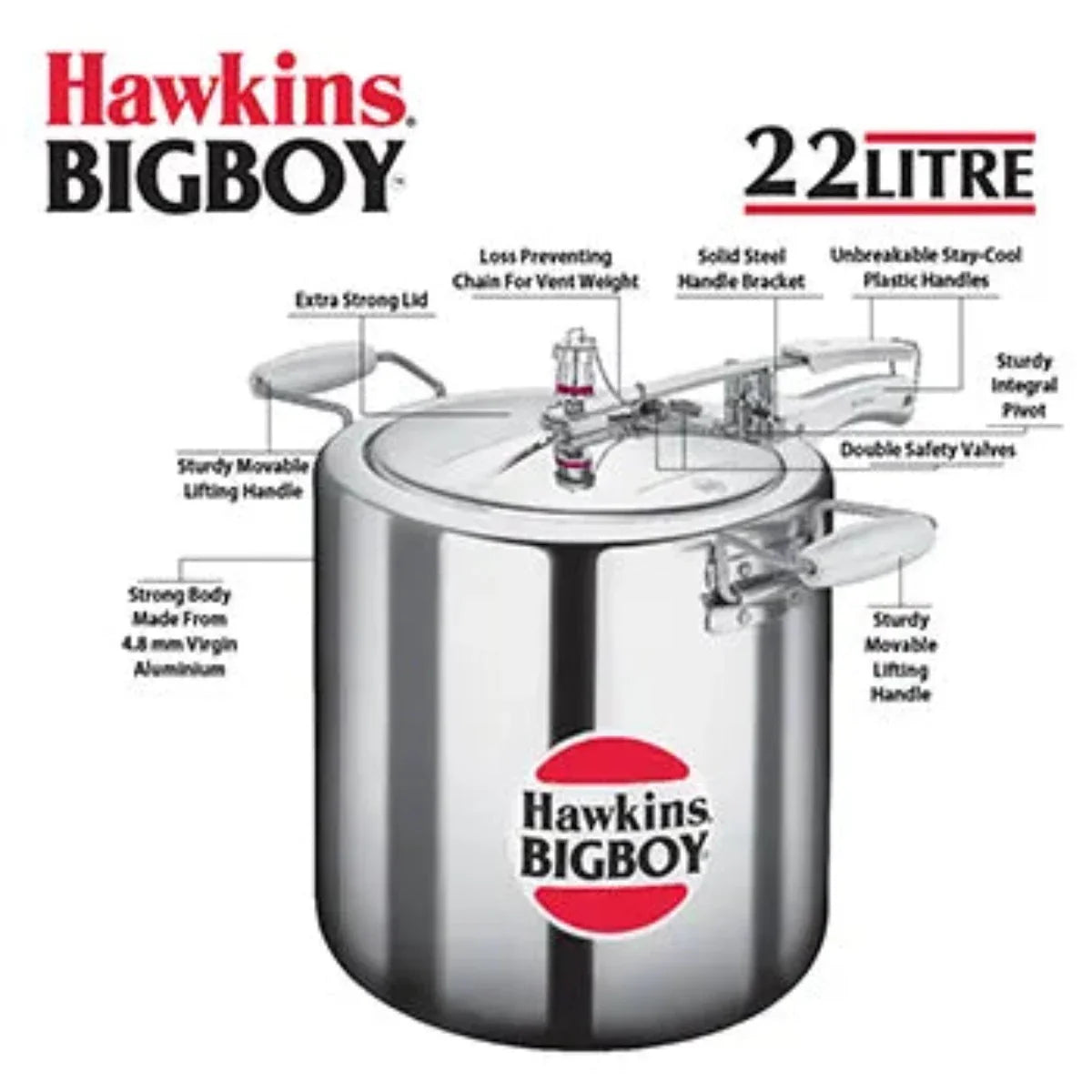 Hawkins BigBoy Aluminium Pressure Cooker