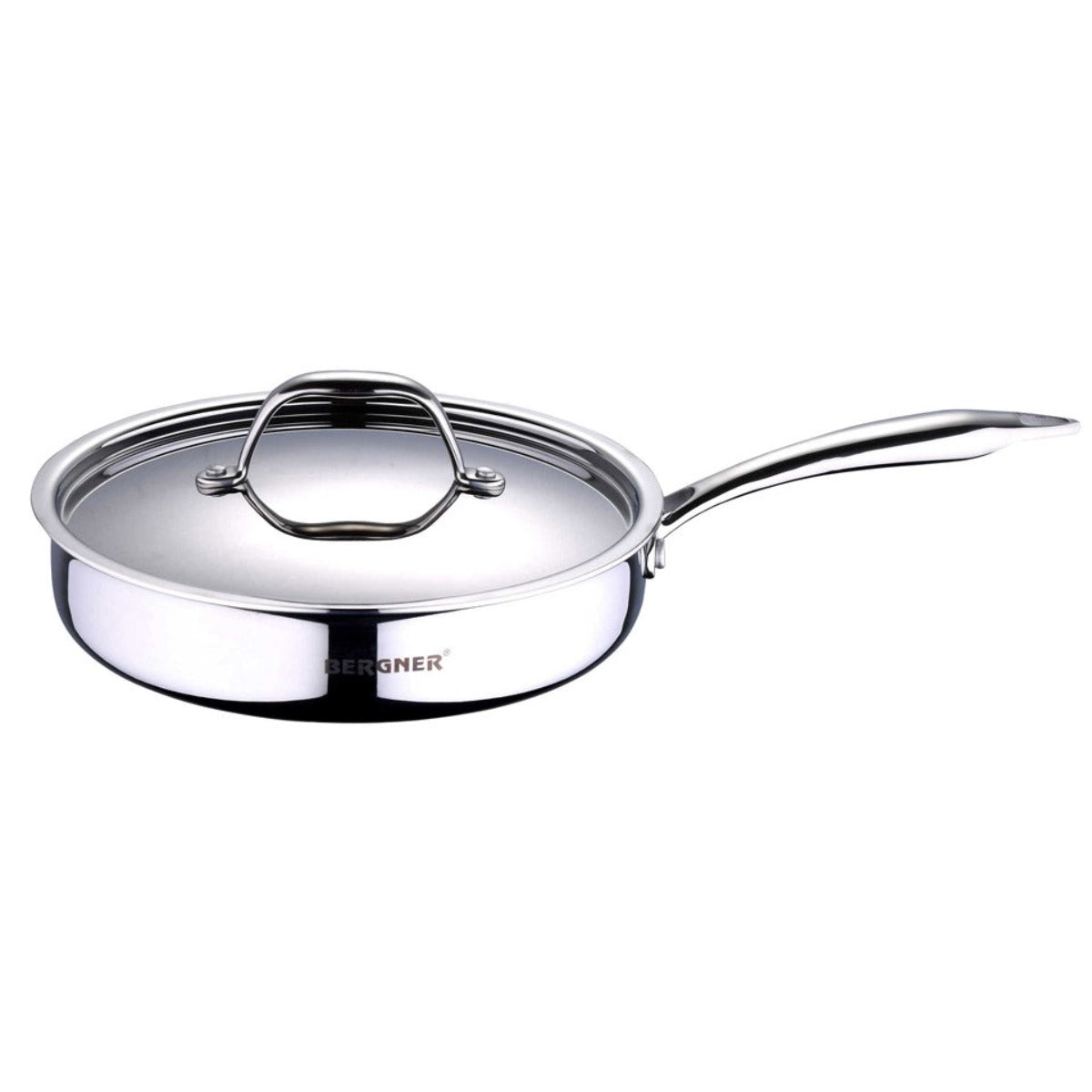 Bergner Argent Triply Sautepan with Lid