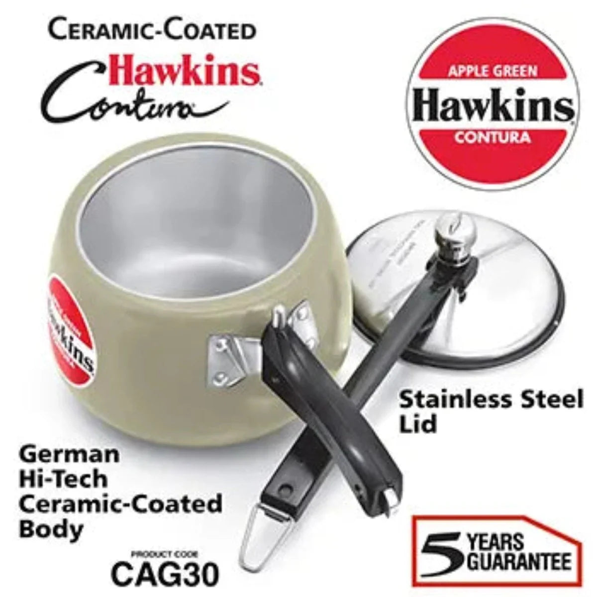 Hawkins Ceramic-Coated Contura Pressure Cooker