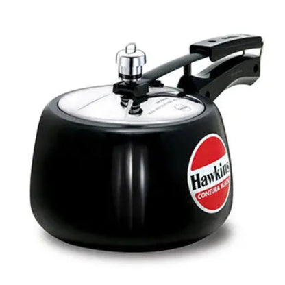 Hawkins Contura Black Hard Anodised Pressure Cooker