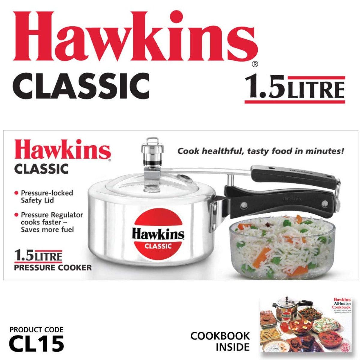 Hawkins Classic Aluminum Pressure Cooker