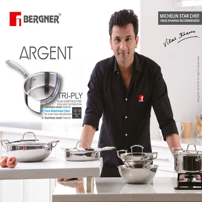 Bergner Argent Triply Stainless Steel