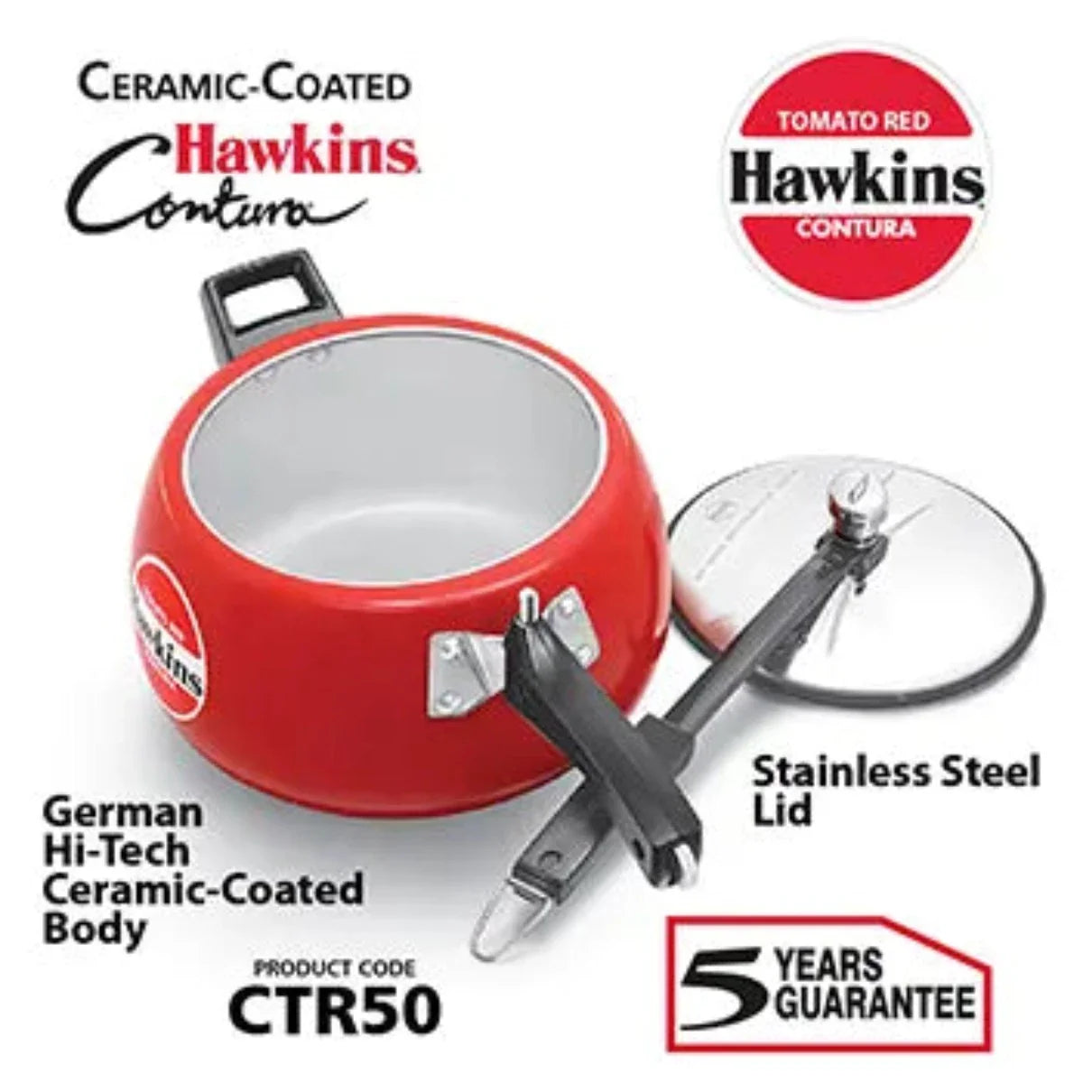 Hawkins Ceramic-Coated Contura Pressure Cooker