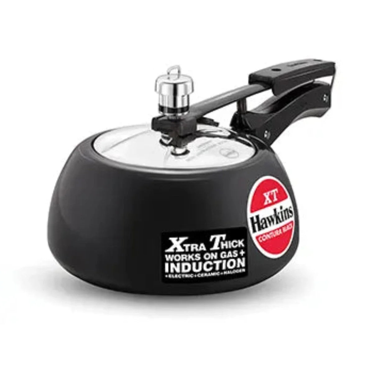 Hawkins Contura Black XT Hard Anodised Pressure Cooker | Induction Compatible