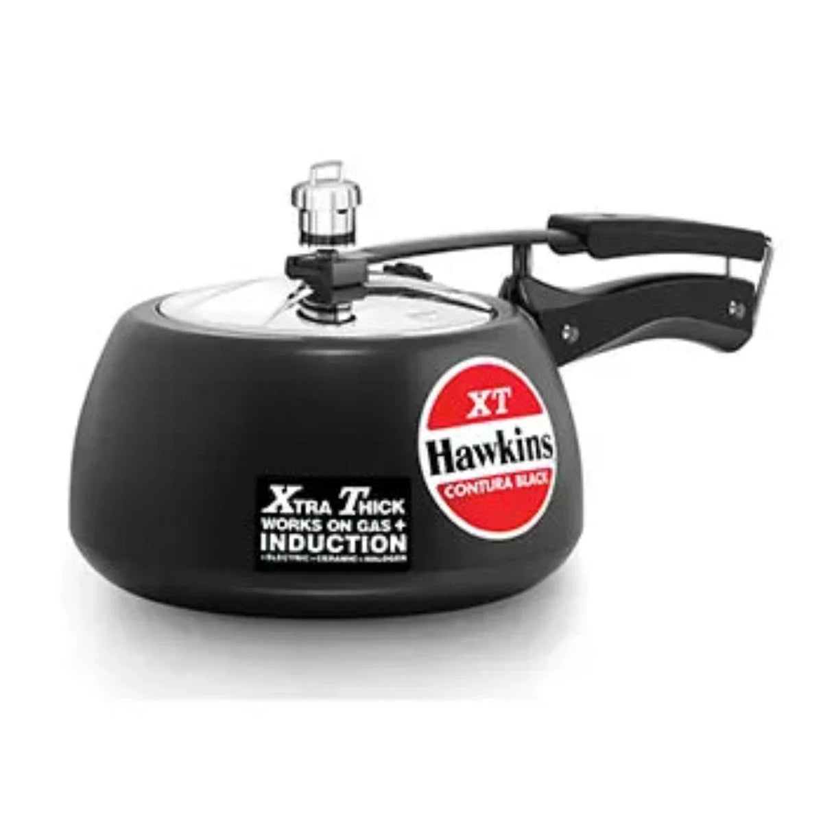 Hawkins Contura Black XT Hard Anodised Pressure Cooker | Induction Compatible