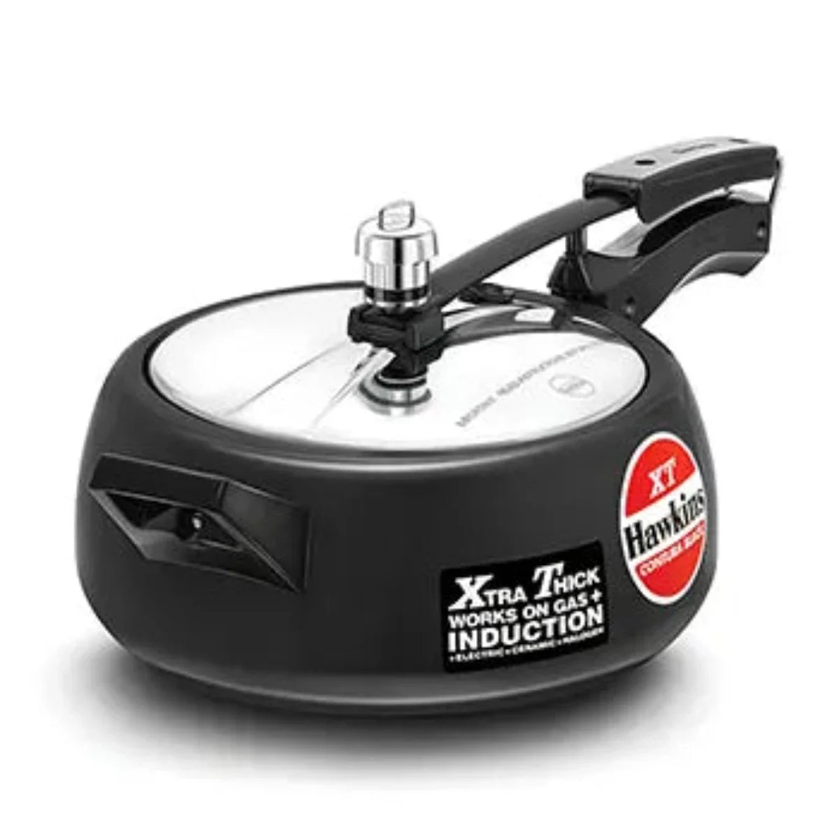 Hawkins Contura Black XT Hard Anodised Pressure Cooker | Induction Compatible