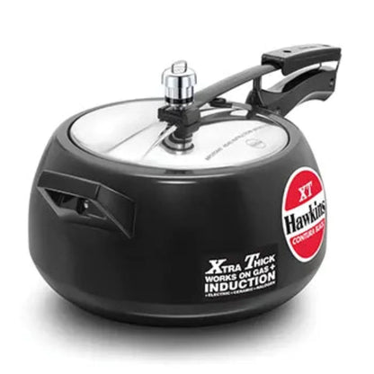 Hawkins Contura Black XT Hard Anodised Pressure Cooker | Induction Compatible