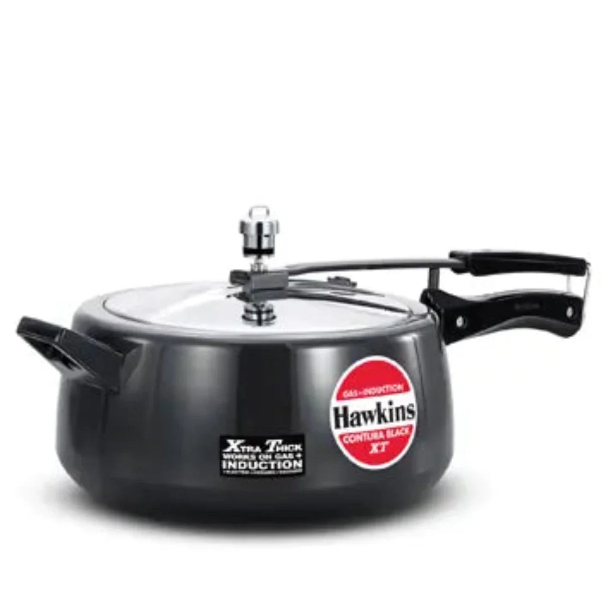 Hawkins Contura Black XT Hard Anodised Pressure Cooker | Induction Compatible