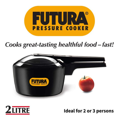 Futura 2 Ltr Hard Anodised Pressure Cooker FP20 By Hawkins