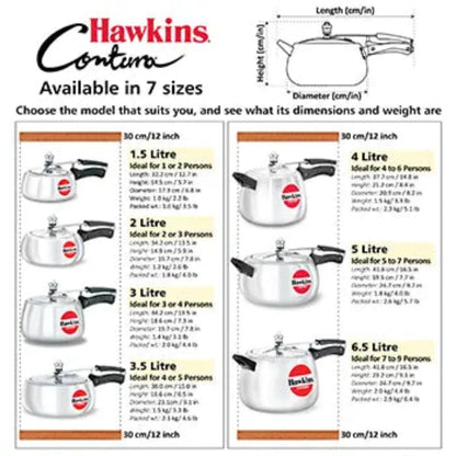 Hawkins Contura Aluminium Pressure Cooker