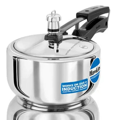 Hawkins Stainless Steel Pressure Cooker | Induction Compatible