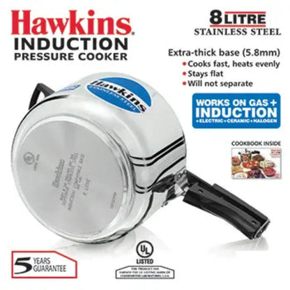 Hawkins Stainless Steel Pressure Cooker | Induction Compatible