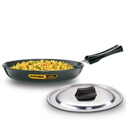 Futura Hard Anodised 24 cm Induction Friendly Frying Pan By Hawkins IAF24S