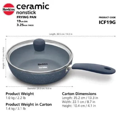 Hawkins Ceramic Induction Compatible Nonstick Frying Pan