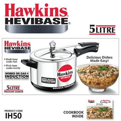 Hawkins Hevibase Aluminium Pressure Cooker | Induction Compatible