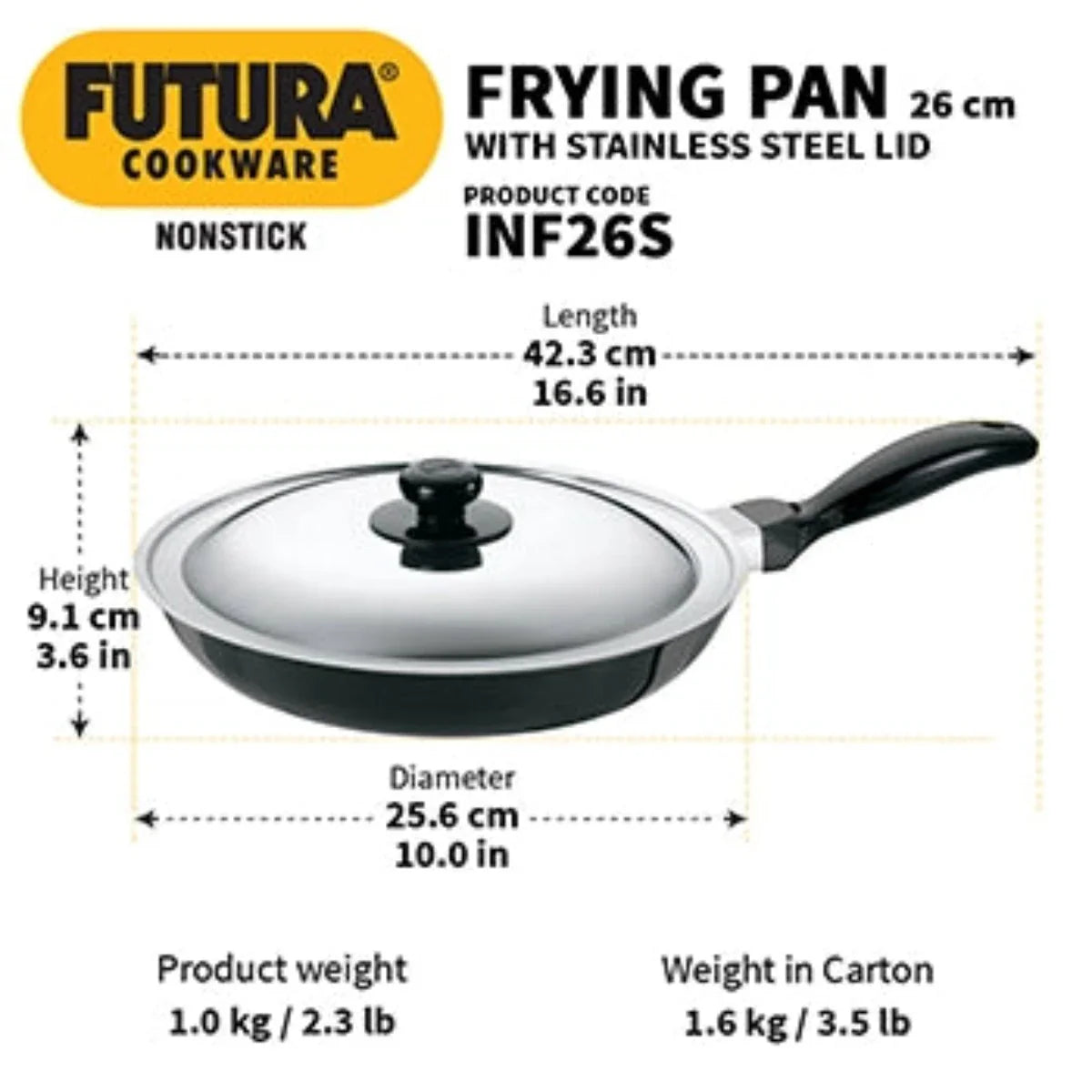 Futura Nonstick Induction Friendly Frying Pan By Hawkins