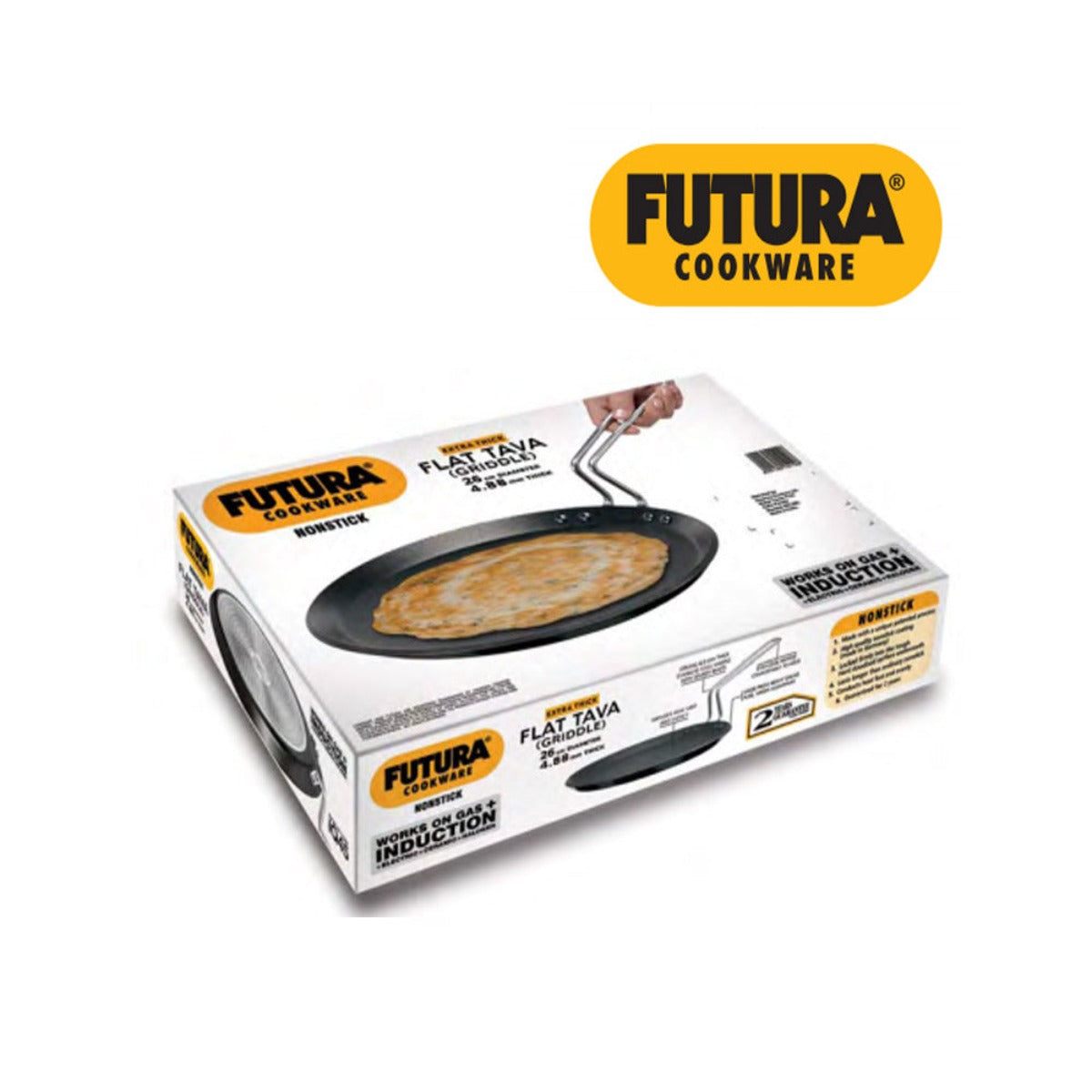 Futura Nonstick Induction Friendly Flat Tava/Tawa by Hawkins