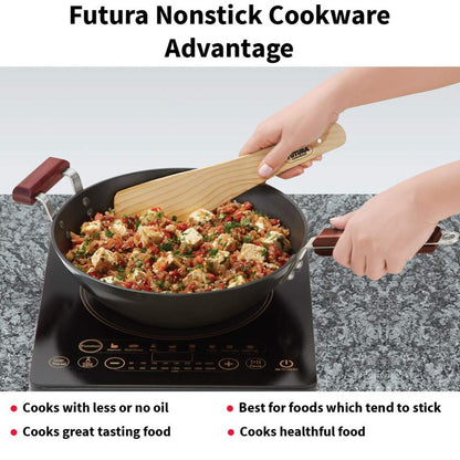 Futura Nonstick 3 L Induction Friendly Stir-Fry Wok By Hawkins