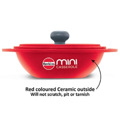 Hawkins 0.75 Litre Die-Cast Mini Casserole with Lid, Round Series