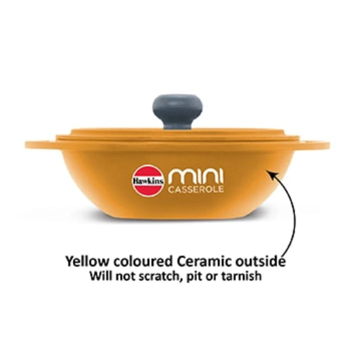 Hawkins 0.75 Litre Die-Cast Mini Casserole with Lid, Round Series