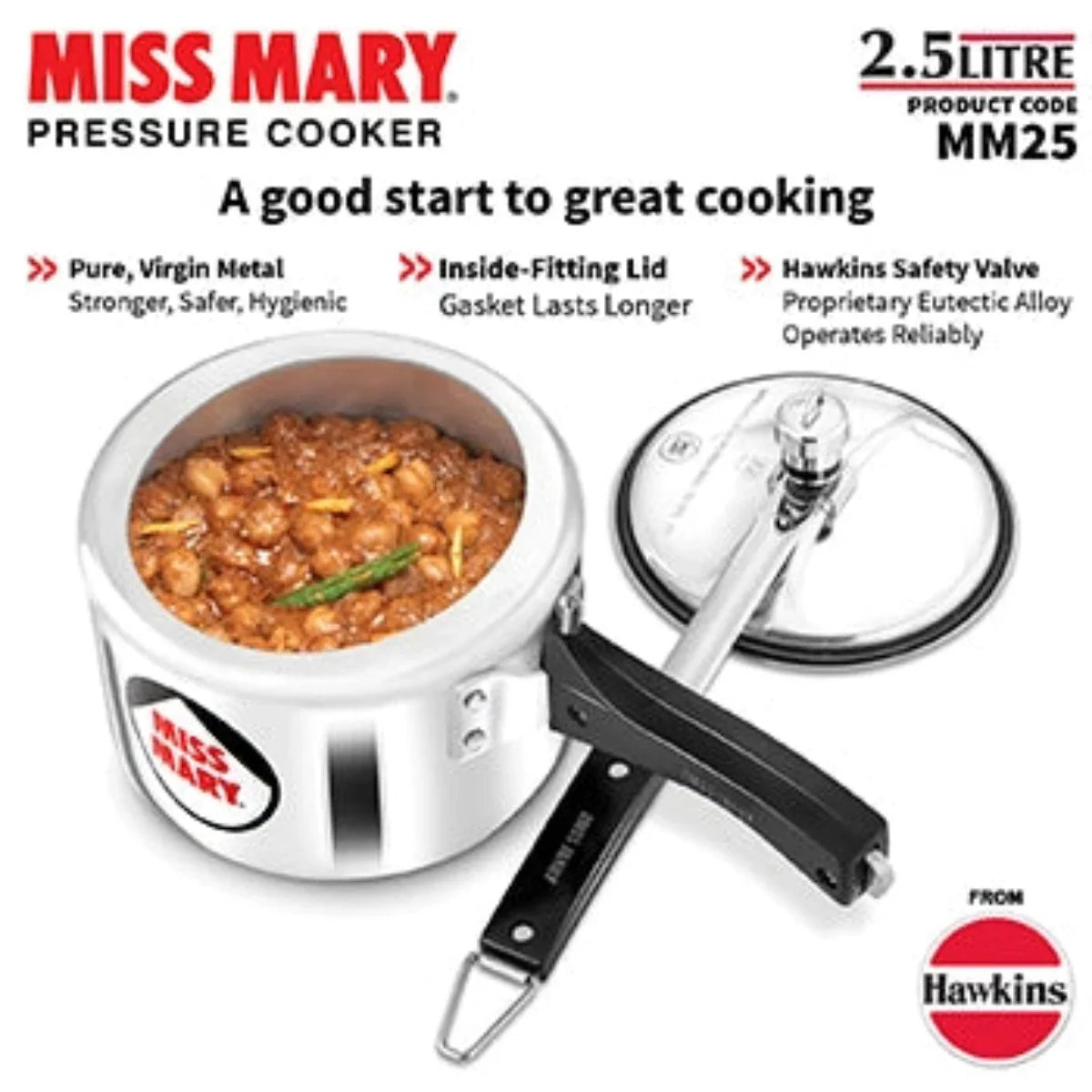 Hawkins Miss Mary Aluminium Pressure Cooker