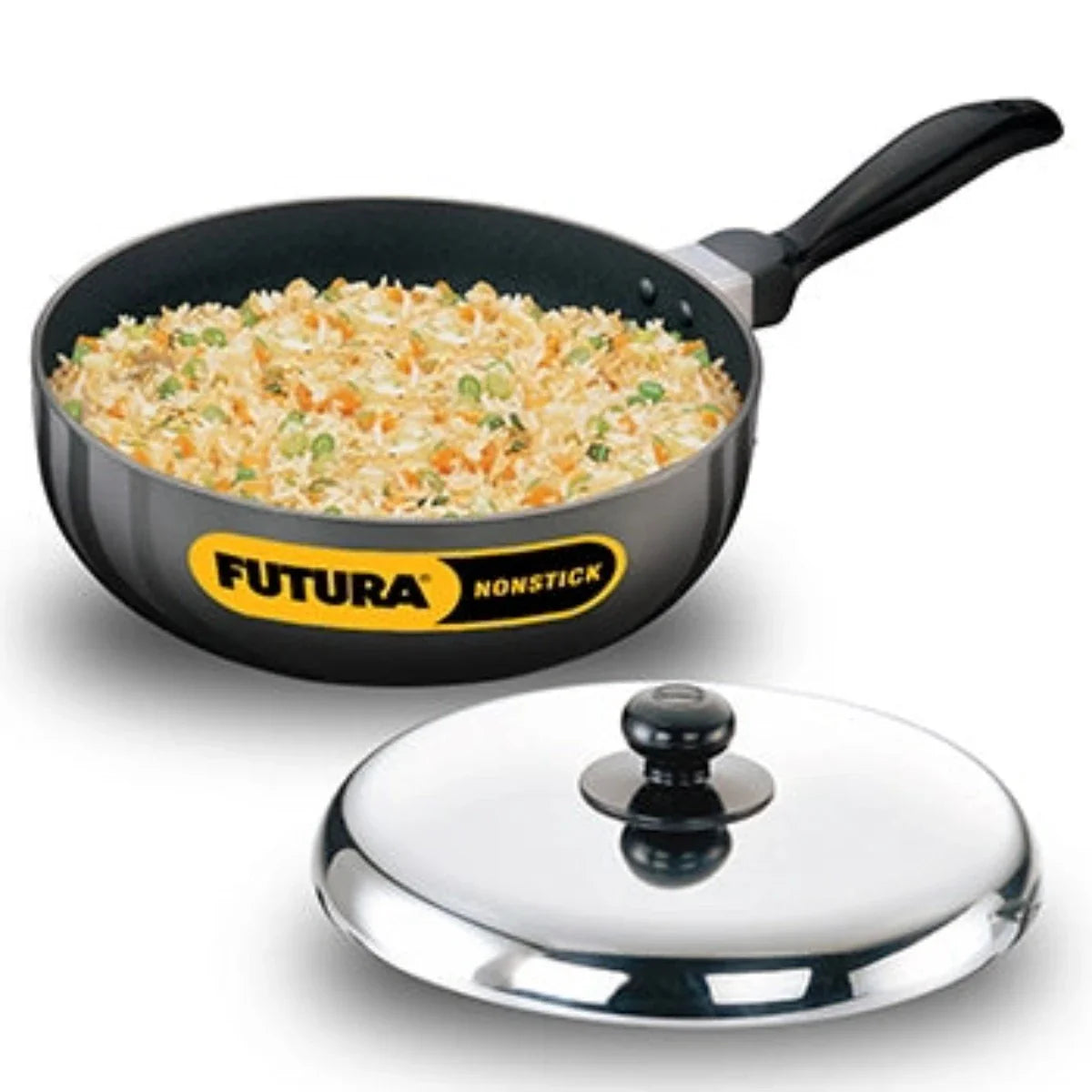 Futura Nonstick All Purpose Pan 2.5 Ltr With Lid By Hawkins NAP25