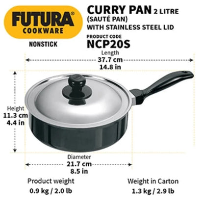 Futura Nonstick Sauté Pan/Curry Pan By Hawkins