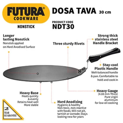 Futura Nonstick Dosa Tava/Tawa by Hawkins NDT30