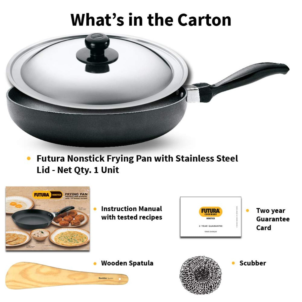 Futura Nonstick 24cm Round Frying Pan By Hawkins