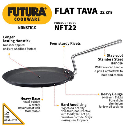 Futura Nonstick Flat Tava Griddles by Hawkins NFT22