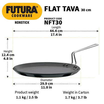 Futura Nonstick Flat Tava Griddles by Hawkins NFT30