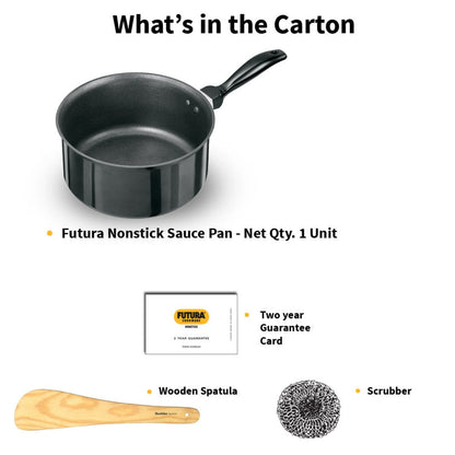 Futura Nonstick 3 Ltr Saucepan by Hawkins