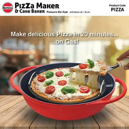 Hawkins Pizza Maker & Cake Baker with Glass Lid